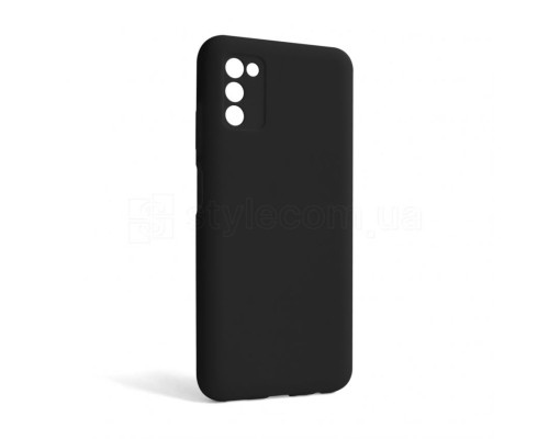 Чохол Full Silicone Case для Samsung Galaxy A03s/A037 (2021) black (18) (без логотипу)