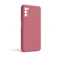 Чохол Full Silicone Case для Samsung Galaxy A03s/A037 (2021) light pink (12) (без логотипу)