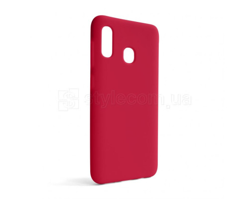 Чохол Full Silicone Case для Samsung Galaxy A30/A305 (2019) rose red (42) (без логотипу) TPS-2710000239550