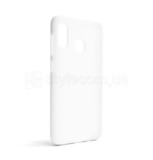 Чохол Full Silicone Case для Samsung Galaxy A30/A305 (2019) white (09) (без логотипу)