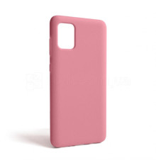 Чохол Full Silicone Case для Samsung Galaxy A31/A315 (2020) light pink (12) (без логотипу)