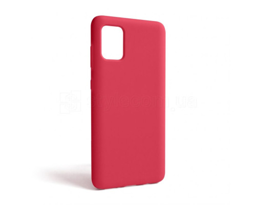 Чохол Full Silicone Case для Samsung Galaxy A31/A315 (2020) rose red (42) (без логотипу) TPS-2710000239680