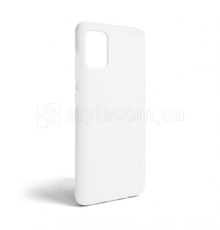 Чохол Full Silicone Case для Samsung Galaxy A51/A515 (2019) white (09) (без логотипу) TPS-2710000240242