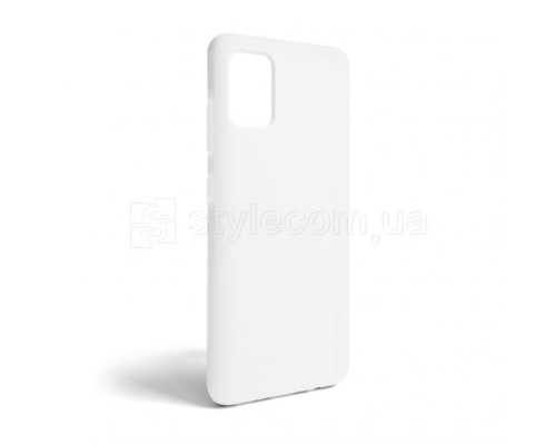 Чохол Full Silicone Case для Samsung Galaxy A51/A515 (2019) white (09) (без логотипу) TPS-2710000240242