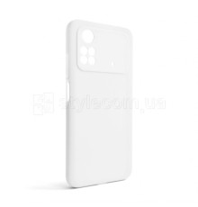 Чохол Full Silicone Case для Xiaomi Poco M4 Pro 4G white (09) (без логотипу)