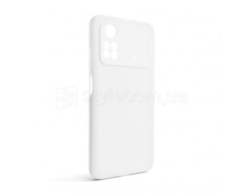 Чохол Full Silicone Case для Xiaomi Poco M4 Pro 4G white (09) (без логотипу)