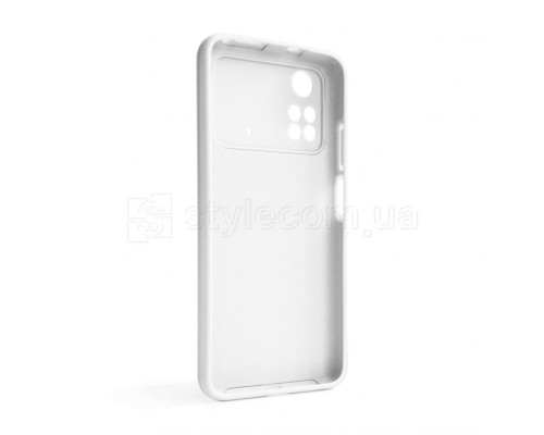 Чохол Full Silicone Case для Xiaomi Poco M4 Pro 4G white (09) (без логотипу)