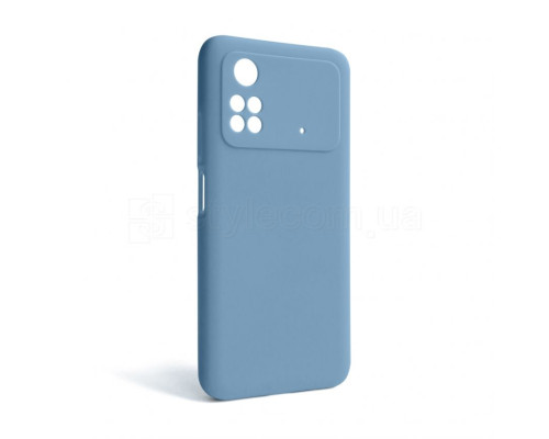 Чохол Full Silicone Case для Xiaomi Poco M4 Pro 5G light blue (05) (без логотипу) TPS-2710000241263