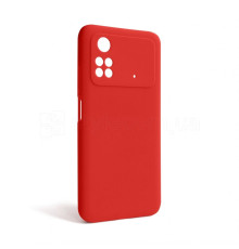 Чохол Full Silicone Case для Xiaomi Poco M4 Pro 5G red (14) (без логотипу)