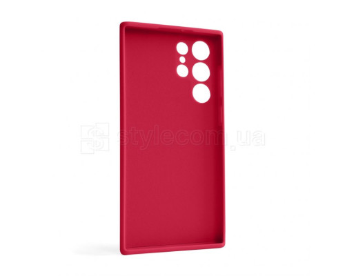 Чохол Full Silicone Case для Samsung Galaxy S22 Ultra/S908 (2022) rose red (42) (без логотипу) TPS-2710000240976