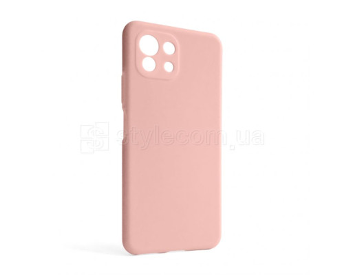 Чохол Full Silicone Case для Xiaomi Mi 11 Lite 4G light pink (12) (без логотипу)