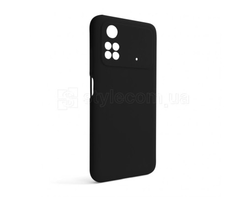 Чохол Full Silicone Case для Xiaomi Poco M4 Pro 4G black (18) (без логотипу)