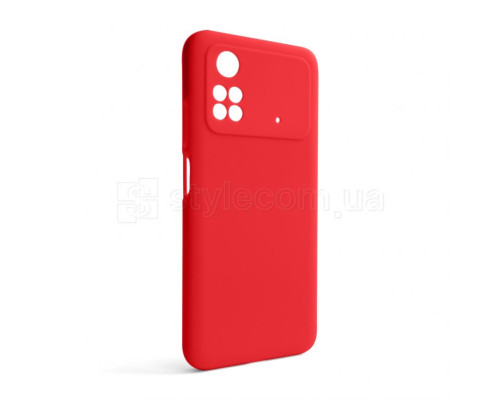 Чохол Full Silicone Case для Xiaomi Poco M4 Pro 4G red (14) (без логотипу)