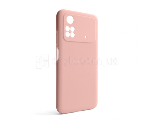 Чохол Full Silicone Case для Xiaomi Poco M4 Pro 4G light pink (12) (без логотипу) TPS-2710000241157