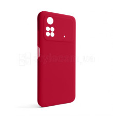 Чохол Full Silicone Case для Xiaomi Poco M4 Pro 4G rose red (42) (без логотипу) TPS-2710000241171