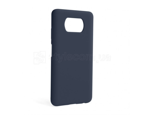 Чохол Full Silicone Case для Xiaomi Poco X3 Pro dark blue (08) (без логотипу) TPS-2710000241409