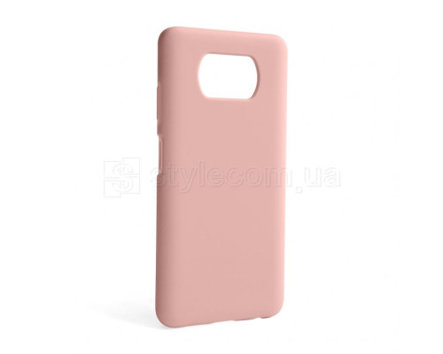 Чохол Full Silicone Case для Xiaomi Poco X3 Pro light pink (12) (без логотипу)