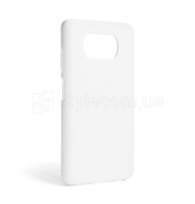 Чохол Full Silicone Case для Xiaomi Poco X3 Pro white (09) (без логотипу)
