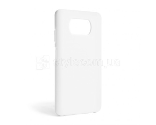 Чохол Full Silicone Case для Xiaomi Poco X3 Pro white (09) (без логотипу)