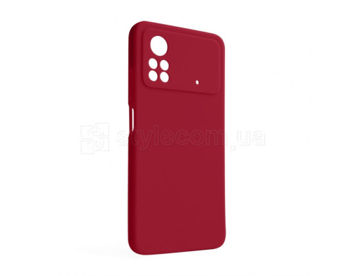 Чохол Full Silicone Case для Xiaomi Poco X4 Pro fluorescent rose (37) (без логотипу) TPS-2710000241508