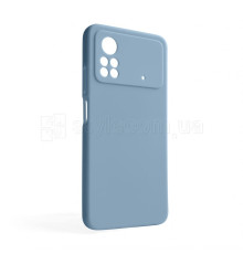 Чохол Full Silicone Case для Xiaomi Poco X4 Pro light blue (05) (без логотипу)