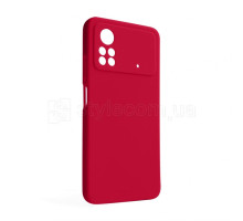 Чохол Full Silicone Case для Xiaomi Poco X4 Pro rose red (42) (без логотипу) TPS-2710000241560