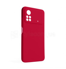 Чохол Full Silicone Case для Xiaomi Poco X4 Pro rose red (42) (без логотипу)