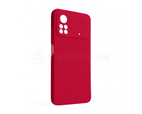 Чохол Full Silicone Case для Xiaomi Poco X4 Pro rose red (42) (без логотипу) TPS-2710000241560