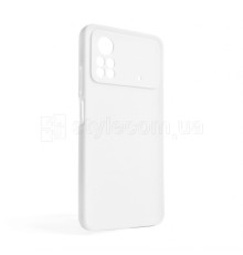 Чохол Full Silicone Case для Xiaomi Poco X4 Pro white (09) (без логотипу)