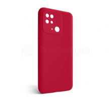 Чохол Full Silicone Case для Xiaomi Redmi 10C rose red (42) (без логотипу) TPS-2710000241959