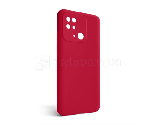 Чохол Full Silicone Case для Xiaomi Redmi 10C rose red (42) (без логотипу) TPS-2710000241959