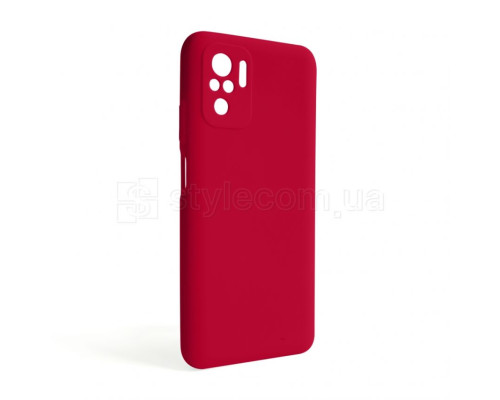 Чохол Full Silicone Case для Xiaomi Redmi Note 10 4G rose red (42) (без логотипу) TPS-2710000242802
