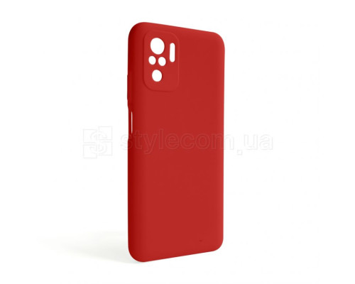 Чохол Full Silicone Case для Xiaomi Redmi Note 10 4G red (14) (без логотипу)