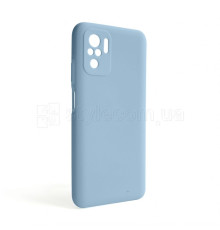 Чохол Full Silicone Case для Xiaomi Redmi Note 10 4G light blue (05) (без логотипу) TPS-2710000242789