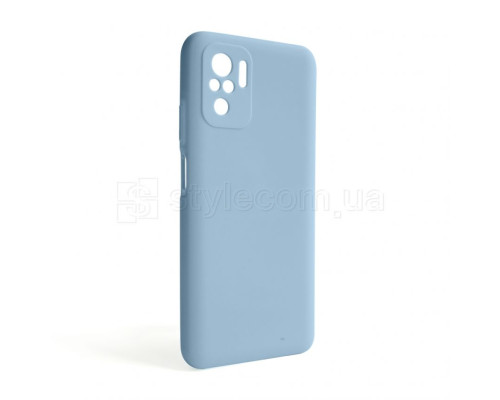 Чохол Full Silicone Case для Xiaomi Redmi Note 10 4G light blue (05) (без логотипу) TPS-2710000242789