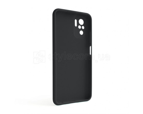 Чохол Full Silicone Case для Xiaomi Redmi Note 10 4G black (18) (без логотипу)