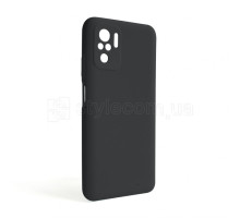 Чохол Full Silicone Case для Xiaomi Redmi Note 10 4G black (18) (без логотипу)