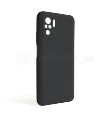 Чохол Full Silicone Case для Xiaomi Redmi Note 10 4G black (18) (без логотипу)