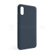 Чохол Full Silicone Case для Xiaomi Redmi 9A dark blue (08) (без логотипу)