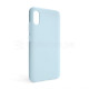 Чохол Full Silicone Case для Xiaomi Redmi 9A light blue (05) (без логотипу)