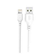 Кабель USB XO NB103 Lightning Quick Charge 2.1A white TPS-2710000181972