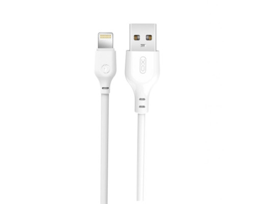 Кабель USB XO NB103 Lightning Quick Charge 2.1A white TPS-2710000181972