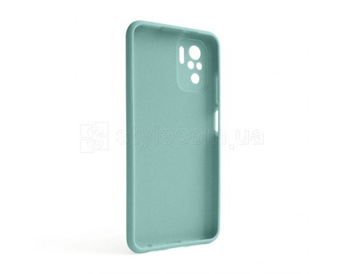 Чохол Full Silicone Case для Xiaomi Redmi Note 10 4G turquoise (17) (без логотипу)