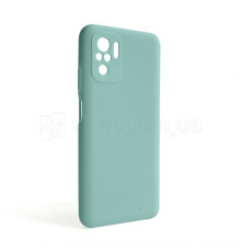 Чохол Full Silicone Case для Xiaomi Redmi Note 10 4G turquoise (17) (без логотипу)