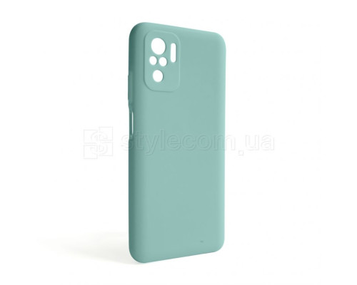 Чохол Full Silicone Case для Xiaomi Redmi Note 10 4G turquoise (17) (без логотипу)