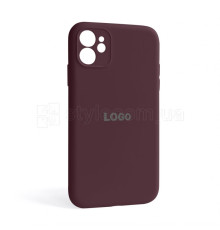 Чохол Full Silicone Case для Apple iPhone 11 maroon (42) закрита камера