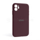 Чохол Full Silicone Case для Apple iPhone 11 maroon (42) закрита камера TPS-2710000244011