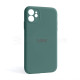 Чохол Full Silicone Case для Apple iPhone 11 pine green (55) закрита камера TPS-2710000244042