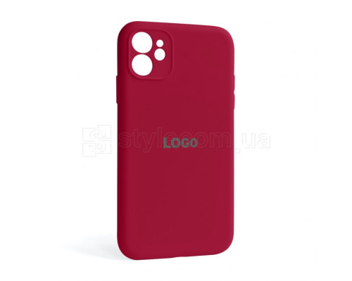 Чохол Full Silicone Case для Apple iPhone 11 rose red (37) закрита камера TPS-2710000244059