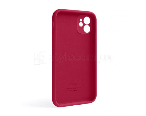 Чохол Full Silicone Case для Apple iPhone 11 rose red (37) закрита камера TPS-2710000244059